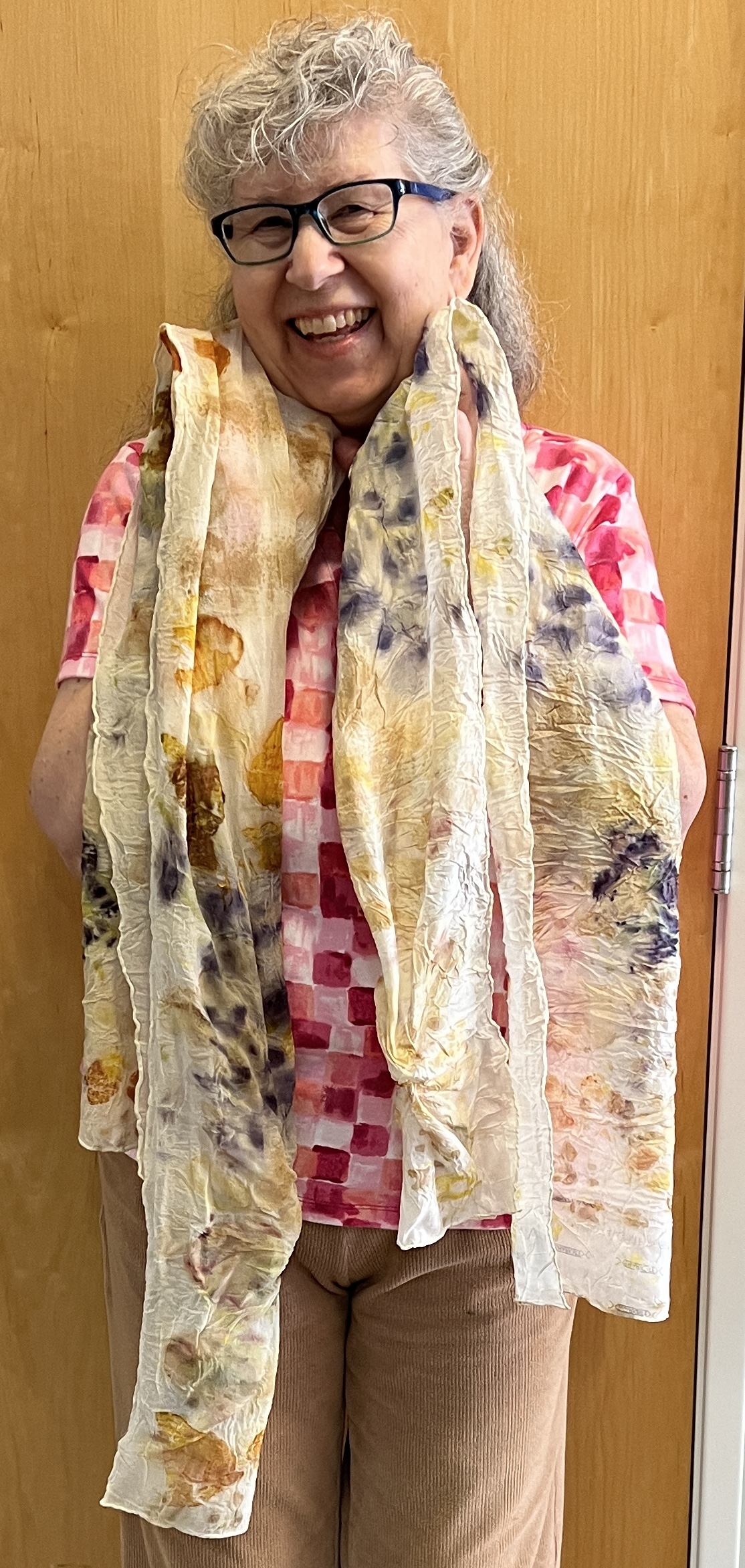 You are currently viewing ECO PRINT SILK SCARVES with Janet C Hickok