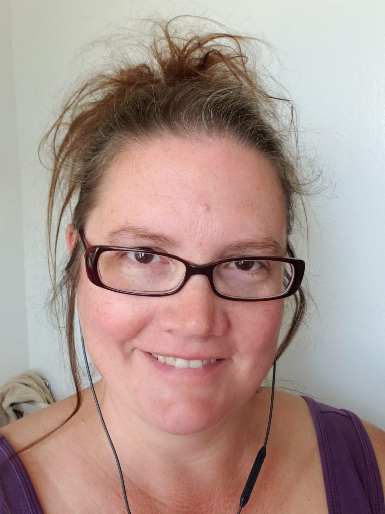 Teaching artist April Hoff